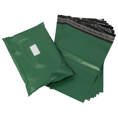 100 x Olive Green Poly Mailing Bags 6